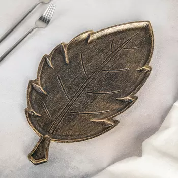 Блюдо Винтажный лист (38х21х2 см)