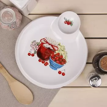 Блюдо Вишневое варенье (23х20х2 см)