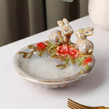 Блюдо Зайки (13х13х7 см)