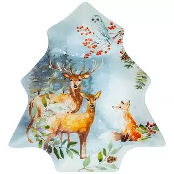 Блюдо Зимняя сказка (25 см)