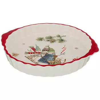 Блюдо Зимняя забава (29х25х5 см)