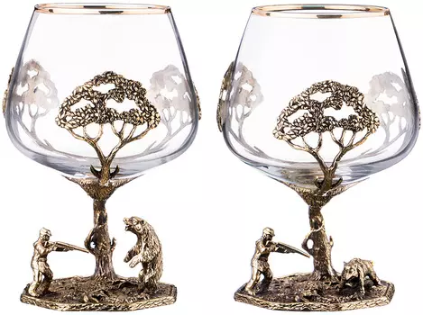 Бокал для коньяка Кабан-Медведь (300 мл - 2 шт)