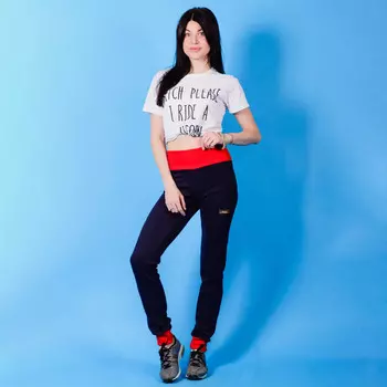 Брюки Evelyne Цвет: Тёмно-Синий, Красный (48)