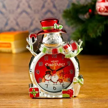 Будильник Снеговик (10х5х14 см)