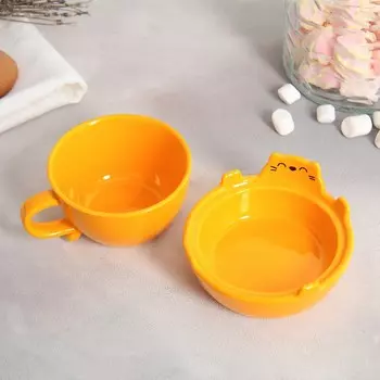 Чайная пара Рыжий кот (150 мл)