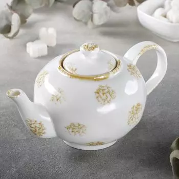 Чайник Космос цвет: белый (24х15х12 см)