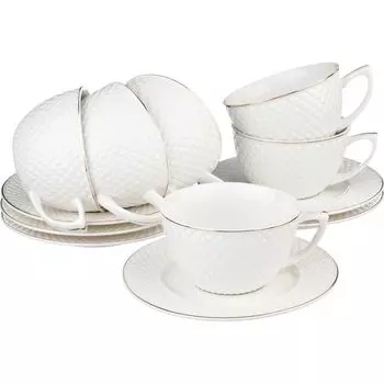 Чайный набор Диаманд Голд (220 мл, 12 предметов)