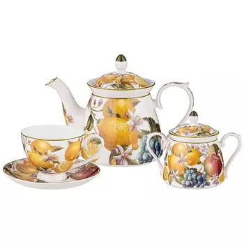 Чайный сервиз Фрукты (14 предметов)