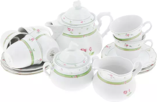 Чайный сервиз Роза (15 предметов)