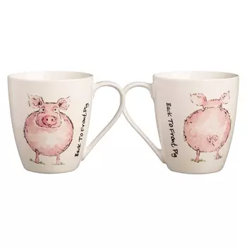 Чашка Back To Front Pig (350 мл)