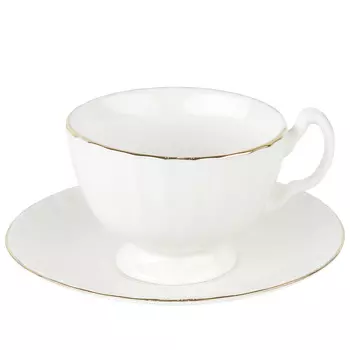 Чашка с блюдцем Воздушный зефир