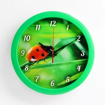 Часы Божья коровка (29х29х5 см)