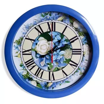 Часы Цветы (29х29х5 см)