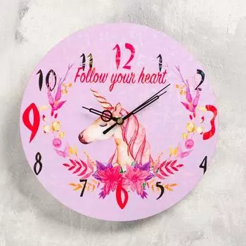 Часы Единорог (24х24х3 см)