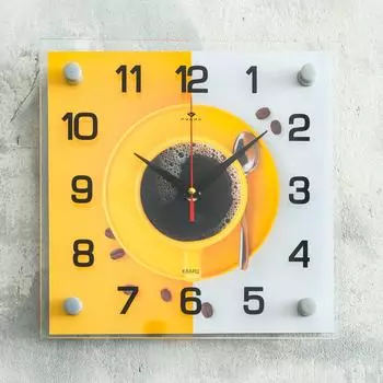 Часы Кружка кофе (26х26х6 см)