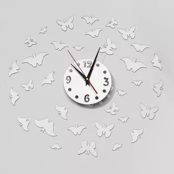 Часы-наклейка Бабочки (20х4х20 см)