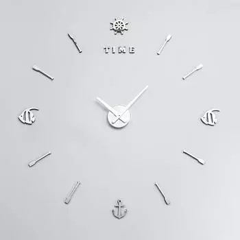 Часы-наклейка Морские (75х55 см)