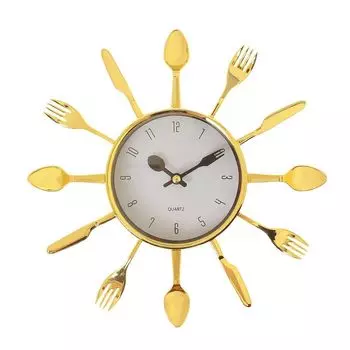 Часы настенные Вилки, ложки, поварешки (4х25х25 см)