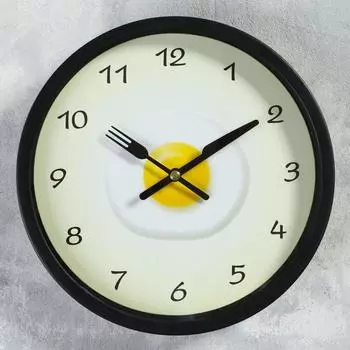 Часы настенные Яичница (23х4х23 см)