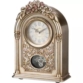 Часы настольные Золотые Цветы (11х25х36 см)