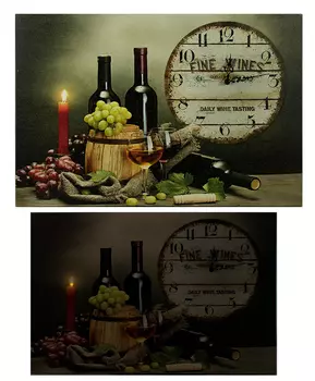 Часы Винный погребок (60х2х40 см)