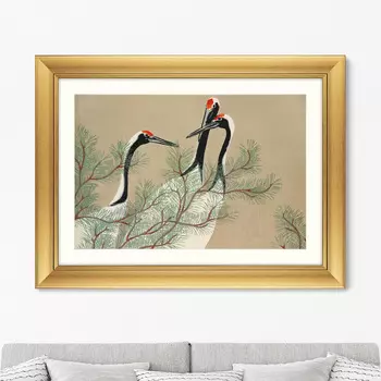 Cranes from Momoyogusa-Flowers, 1909г. (61х81 см)