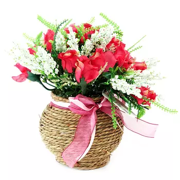 Цветок декоративный Нежные розы цвет: розовый