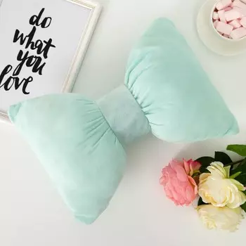 Декоративная подушка Бантик цвет: зелёный (30х45)