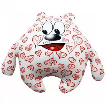 Декоративная подушка Медведь Лаки цвет: белый (40х59)