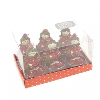 Набор свечей Девочка-Клубничка (4х4х6 см - 6 шт)