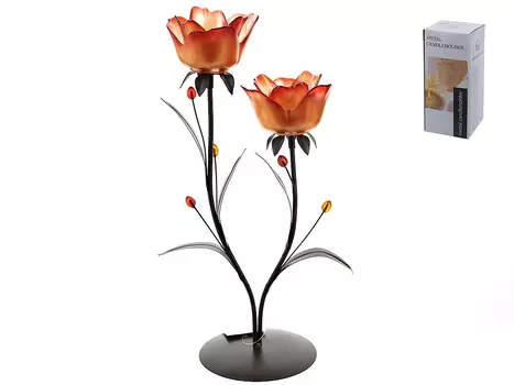 Подсвечник Розовый Аромат (15х23х42 см)