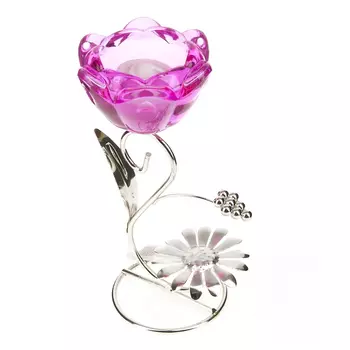 Подсвечник Сиреневый Цветок (8х11х19 см)