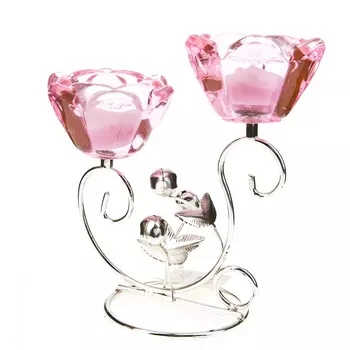 Подсвечник Розовый Цветок (9х18х18 см)