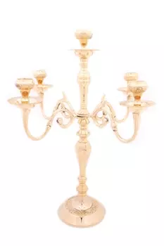 Подсвечник на 5 свечей Janetta Цвет: Золотой (28х28х40 см)