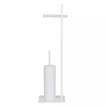 Держатель для туалетной бумаги с ершиком Jarrod цвет: белый (73 см)