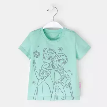 Детская футболка Холодное Сердце Цвет: Бирюзовый (3-4 года)