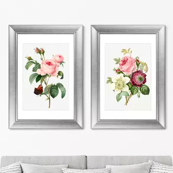 Диптих Antique plants drawn №4, 1802г. (71х51 см - 2 шт)