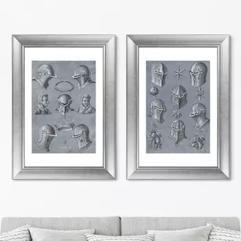 Диптих Blad met helmen, 1593г. (71х51 см - 2 шт)