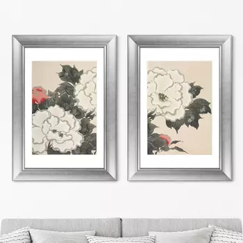 Диптих Flowers from Momoyogusa-Flowers II, 1910г. (71х51 см - 2 шт)