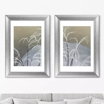 Диптих Frost from Momoyogusa-Flowers, 1909г. (71х51 см - 2 шт)