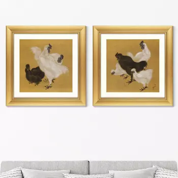 Диптих Silkies, 1807г. (61х61 см - 2 шт)