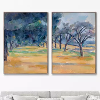 Диптих The Allée at Marines, 1898г. (105х75 см - 2 шт)