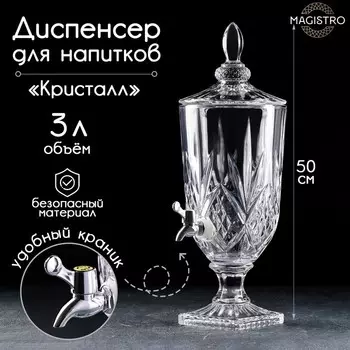 Диспенсер для напитков Кристалл (21х17х47 см)