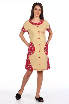 Домашний халат Allyssa Цвет: Красный (42)