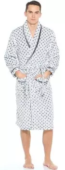Домашний халат Devyn Цвет: Белый, Серый (xL)