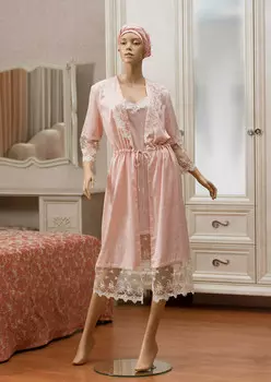 Домашний халат Lavole Цвет: Розовый (M-L)