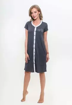 Домашний халат Makaila Цвет: Темно-Серый (S)