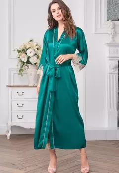 Домашний халат Marylin Deluxe Цвет: Изумрудный (54-56)