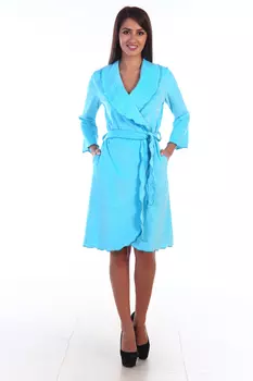Домашний халат Tredozio Цвет: Бирюзовый (54)