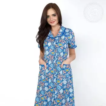 Домашний халат Violetta Цвет: Голубой (48)